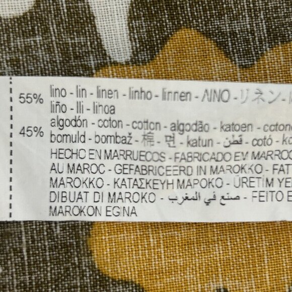 Zara Printed Sarong Pareo Style Linen Blend Wrap Midi Skirt Size Small - Picture 7 of 8